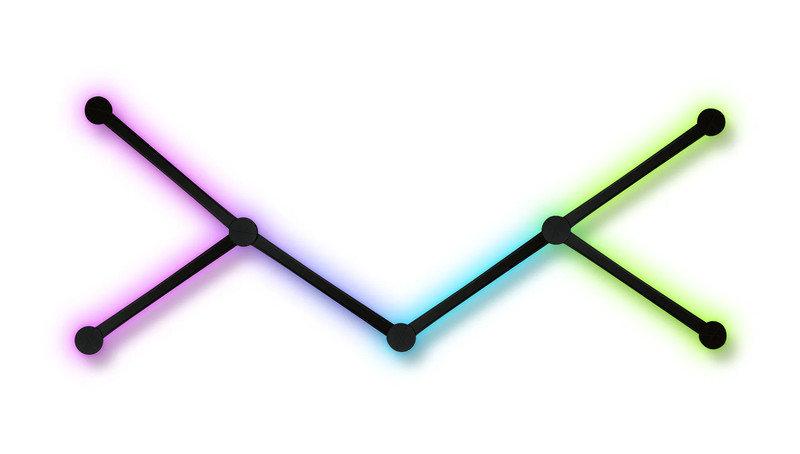 Epic Gamers Light Beam Expansion Kit 6 Light Lines - Black - إضاءة